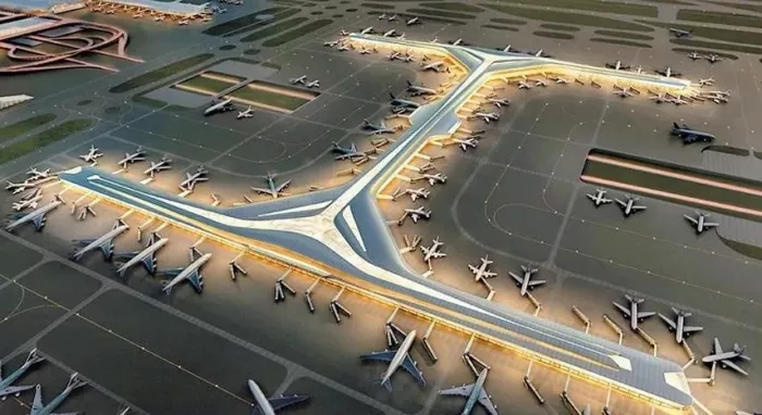 강철 구조물 공항 위성 탑승동
